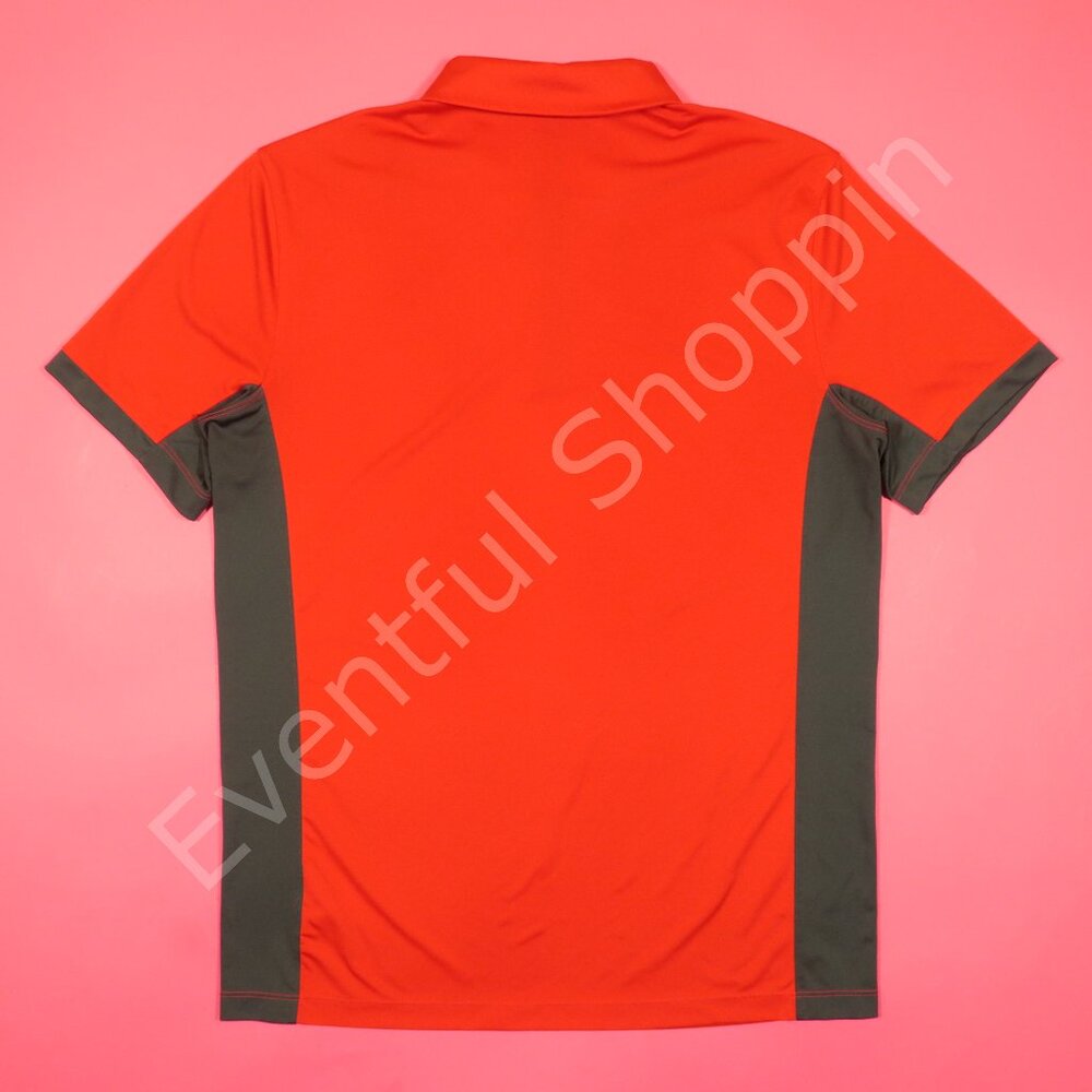 Nike Georgia Bulldogs Polo Shirt Mens L Red Gray Short Sleeve Sideline - Picture 3 of 8